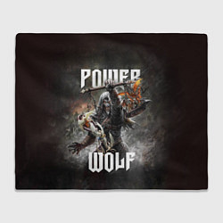 Плед флисовый Powerwolf: werewolf, цвет: 3D-велсофт