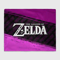 Плед флисовый Zelda pro gaming по-горизонтали, цвет: 3D-велсофт