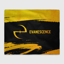 Плед флисовый Evanescence - gold gradient по-горизонтали, цвет: 3D-велсофт