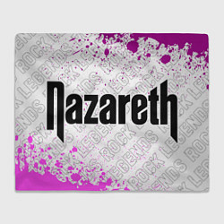 Плед флисовый Nazareth rock legends по-горизонтали, цвет: 3D-велсофт