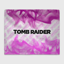 Плед флисовый Tomb Raider pro gaming по-горизонтали, цвет: 3D-велсофт