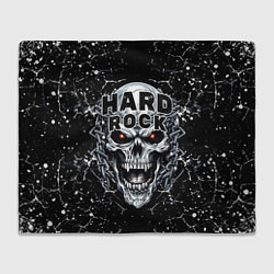 Плед флисовый Hard rock - evil skull, цвет: 3D-велсофт