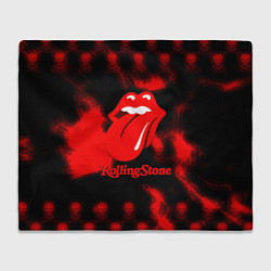 Плед флисовый Rolling Stone rock, цвет: 3D-велсофт