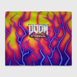 Плед флисовый Doom eternal srotm shadow, цвет: 3D-велсофт