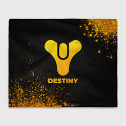 Плед флисовый Destiny - gold gradient, цвет: 3D-велсофт