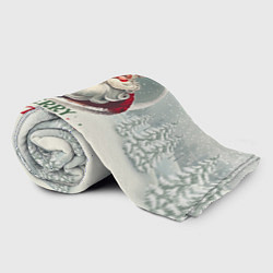 Плед флисовый Лого Санта, цвет: 3D-велсофт — фото 2