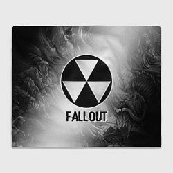 Плед флисовый Fallout glitch на светлом фоне, цвет: 3D-велсофт