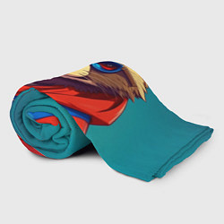 Плед флисовый Енот от ai, цвет: 3D-велсофт — фото 2