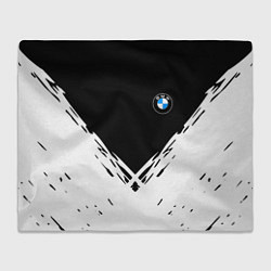 Плед флисовый BMW стильная геометрия спорт, цвет: 3D-велсофт