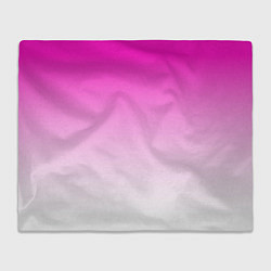 Плед флисовый Розово-белый градиент, цвет: 3D-велсофт