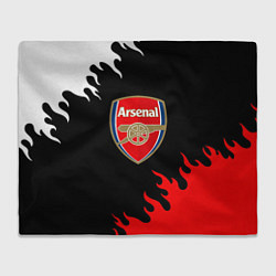 Плед флисовый Arsenal fc flame, цвет: 3D-велсофт