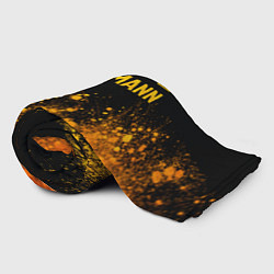 Плед флисовый Lindemann - gold gradient посередине, цвет: 3D-велсофт — фото 2