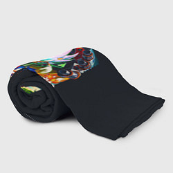 Плед флисовый Соник против Наклза, цвет: 3D-велсофт — фото 2