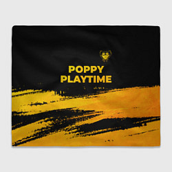 Плед флисовый Poppy Playtime - gold gradient посередине, цвет: 3D-велсофт
