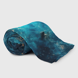 Плед флисовый Голубая небула, цвет: 3D-велсофт — фото 2