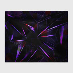 Плед флисовый Фиолетовый хрусталь, цвет: 3D-велсофт