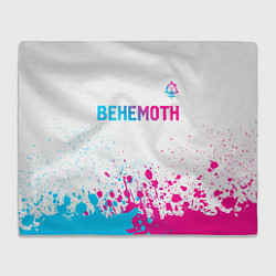 Плед флисовый Behemoth neon gradient style посередине, цвет: 3D-велсофт