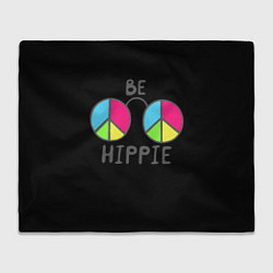 Плед флисовый Be hippie, цвет: 3D-велсофт
