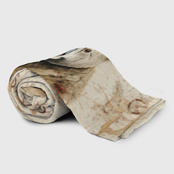 Плед флисовый Коала в стиле диаграмм Давинчи, цвет: 3D-велсофт — фото 2