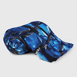 Плед флисовый Синие яркие кубики, цвет: 3D-велсофт — фото 2