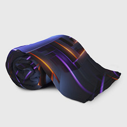 Плед флисовый Объемная неоновая конструкция, цвет: 3D-велсофт — фото 2