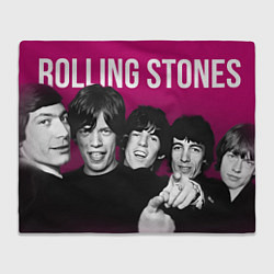 Плед флисовый Rolling Stones - Musicians, цвет: 3D-велсофт