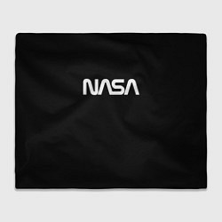 Плед флисовый NASA space logo, цвет: 3D-велсофт