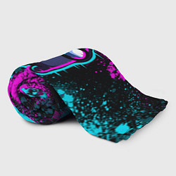 Плед флисовый Амонг ас - брызги неона, цвет: 3D-велсофт — фото 2