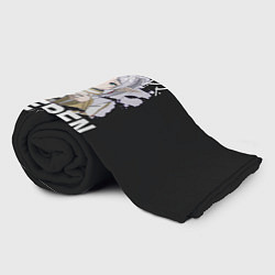 Плед флисовый Провожающая Фрирен, цвет: 3D-велсофт — фото 2