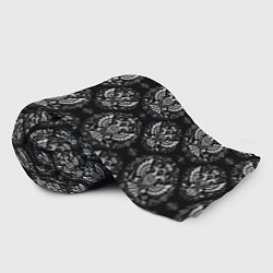 Плед флисовый Греб России в черно-белом стиле, цвет: 3D-велсофт — фото 2