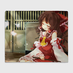 Плед флисовый Touhou Project Рейму sleep, цвет: 3D-велсофт