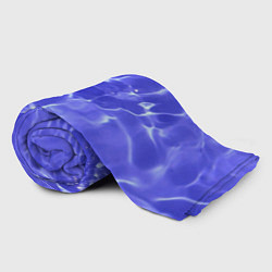 Плед флисовый Синяя вода текстура, цвет: 3D-велсофт — фото 2