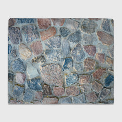Плед флисовый Каменный фон, цвет: 3D-велсофт