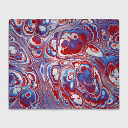 Плед флисовый Абстрактный разноцветный паттерн, цвет: 3D-велсофт