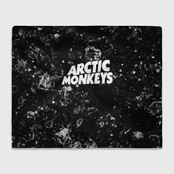 Плед флисовый Arctic Monkeys black ice, цвет: 3D-велсофт