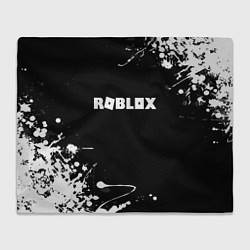 Плед флисовый Roblox текстура краски белые, цвет: 3D-велсофт