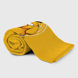 Плед флисовый Псидак желтая утка покемон, цвет: 3D-велсофт — фото 2