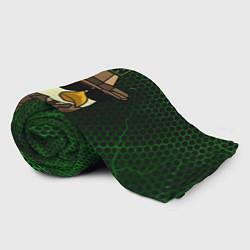 Плед флисовый Chicken gun green, цвет: 3D-велсофт — фото 2
