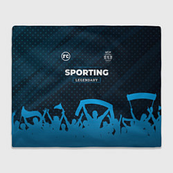 Плед флисовый Sporting legendary форма фанатов, цвет: 3D-велсофт