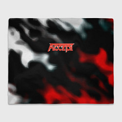 Плед флисовый Accept rock steel, цвет: 3D-велсофт