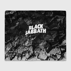 Плед флисовый Black Sabbath black graphite, цвет: 3D-велсофт