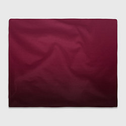 Плед флисовый Градиент тёмный вишнёвый, цвет: 3D-велсофт