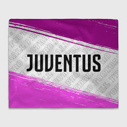 Плед флисовый Juventus pro football по-горизонтали, цвет: 3D-велсофт
