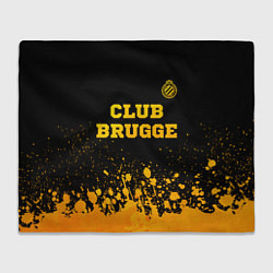 Плед Club Brugge - gold gradient посередине