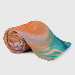 Плед флисовый Мраморный паттерн, цвет: 3D-велсофт — фото 2