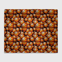 Плед флисовый Баскетбольные мячики, цвет: 3D-велсофт