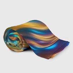 Плед флисовый Жидкий разноцветный металл, цвет: 3D-велсофт — фото 2