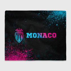 Плед флисовый Monaco - neon gradient по-горизонтали, цвет: 3D-велсофт