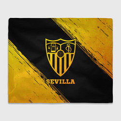 Плед флисовый Sevilla - gold gradient, цвет: 3D-велсофт