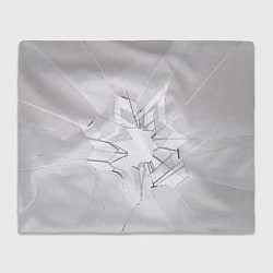 Плед флисовый Белое разбитое стекло, цвет: 3D-велсофт